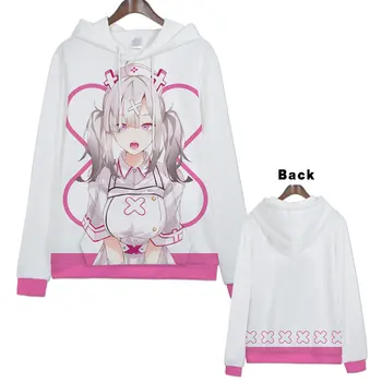 

Hot Virtual YouTuber Kizuna AI Kaguya Lunna Cosplay Hoodies Standard Hooded Winter Tops Unisex Winter Tops Unisex Sweatshirts