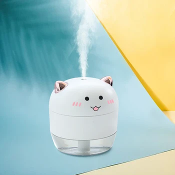 

Cute Car Mini Humidifier USB Humidifier With Led Light Portable Charging Aroma Atomizer For Bedroom Office