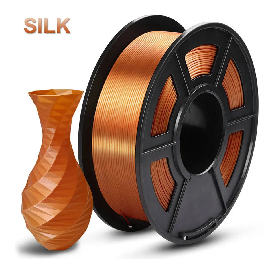 

SUNLU SILK 3D Printer Filament 1.75 mm 1KG Silk Textile PLA Plus 3D Printing Material Accuracy Dimension +/-0.02mm