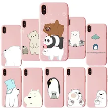 Роскошный мягкий ТПУ чехол для телефона для iPhone 11 11Pro X XS MAX XR 5 5S SE 6 6s, 7, 7 plus, 8, 8 plus, в мультяшном стиле, мы вся правда о медведях крышка
