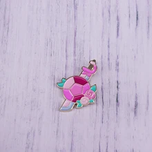 Удивительный эмали штырь розовое Quartzsword драгоценными камнями и pin Steven брошь "Космос"