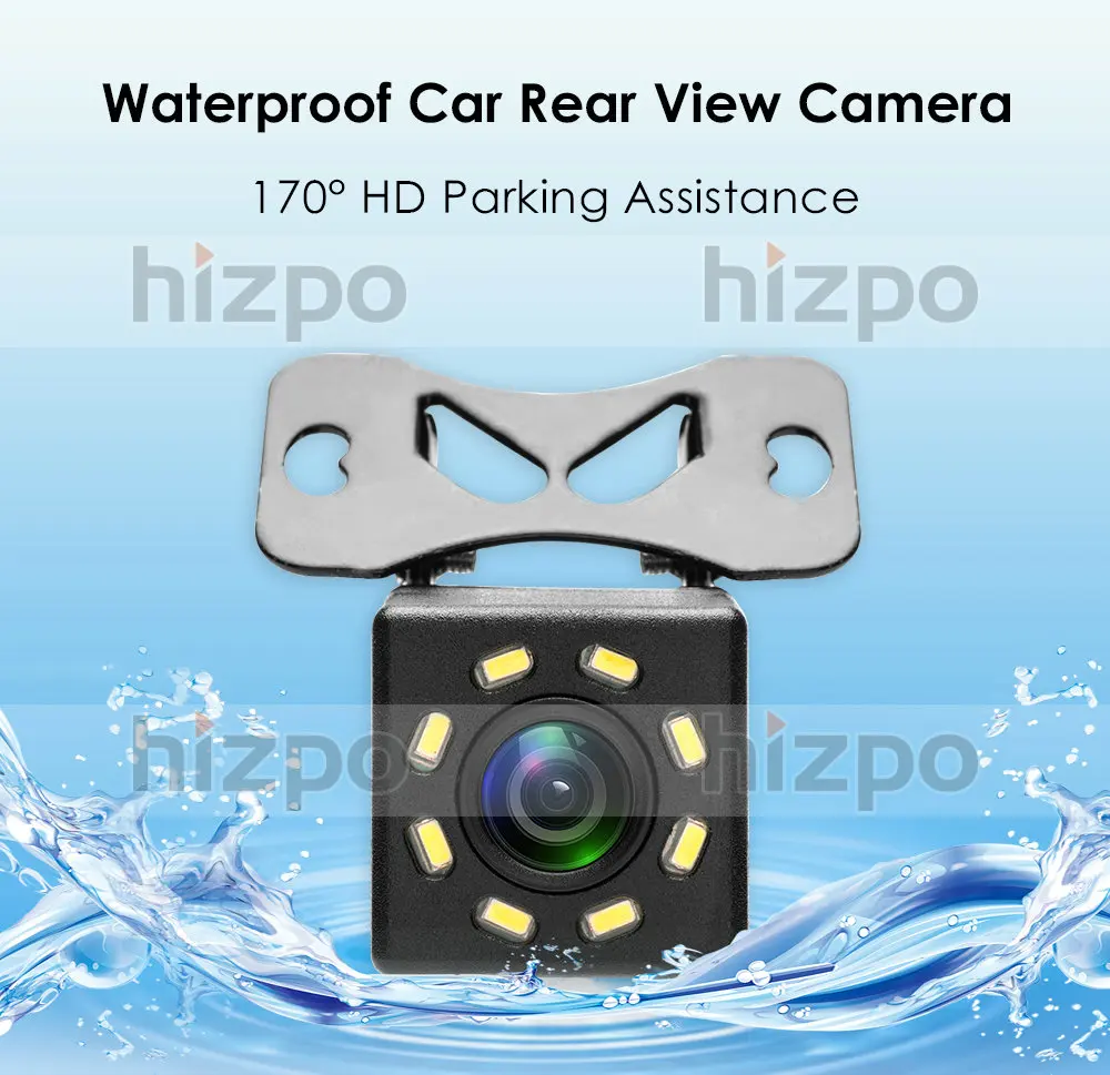 CMOS Car Rear View Reverse Backup Camera Waterproof Parking HD Night Vision 7Led