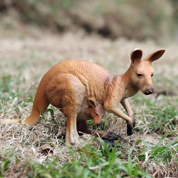 

Miniature Kangaroo Figurine Home Decor Desktop Prop Ornaments Gift