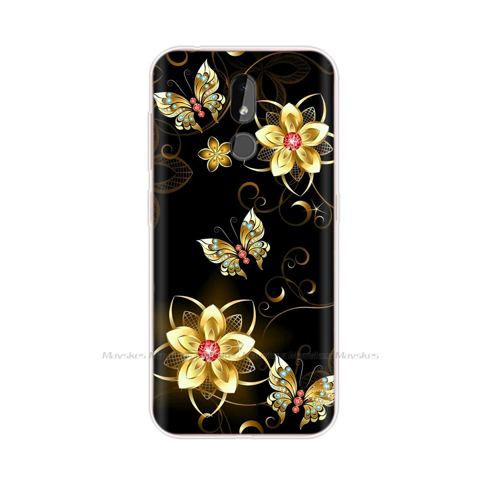 Cartoon Floral Cat Soft Silicone Phone Case - Fun & Durable Back Cover
