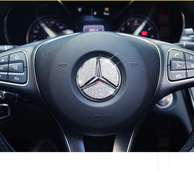 Только в Mercedes Benz C Class gl c 260 e gle Руль украшения с инкрустацией стразами ярлыки для украшения интерьера аккуратное переоборудование
