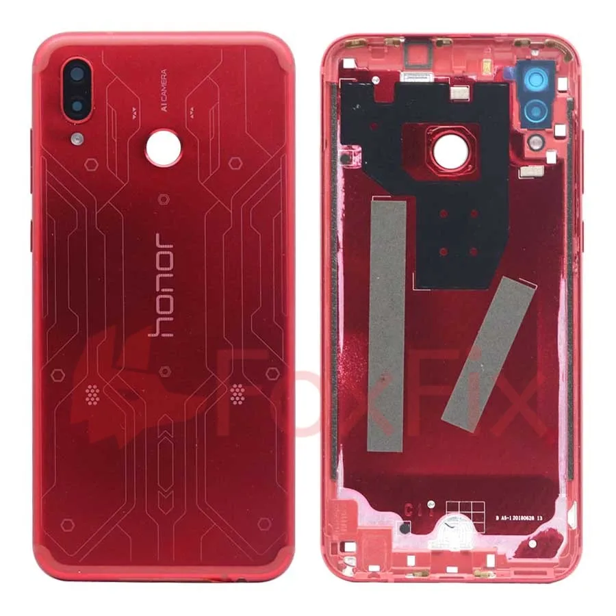 Чехол для huawei Honor Play, задняя крышка корпуса, задняя крышка для Honor Play, задняя крышка+ Кнопка громкости питания+ объектив камеры