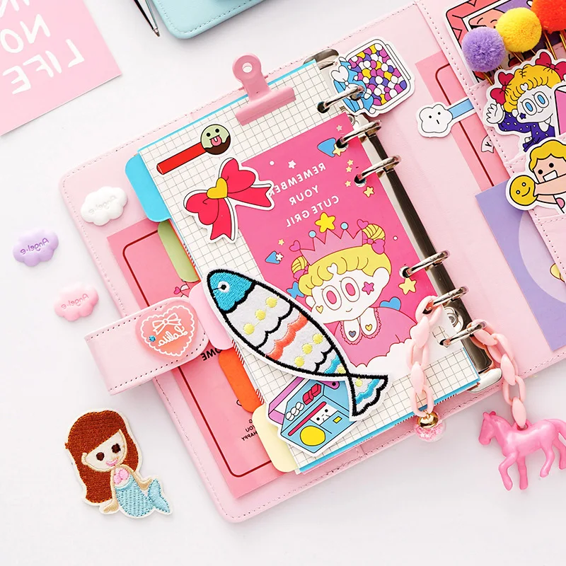 Креативный милый розовый набор справочников для девочек Bullet journal notebook s Planner аксессуары для ноутбуков школьные принадлежности Канцтовары 016050