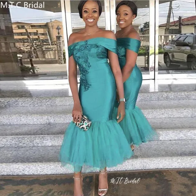 African Bridesmaid Dresses Short 2020 