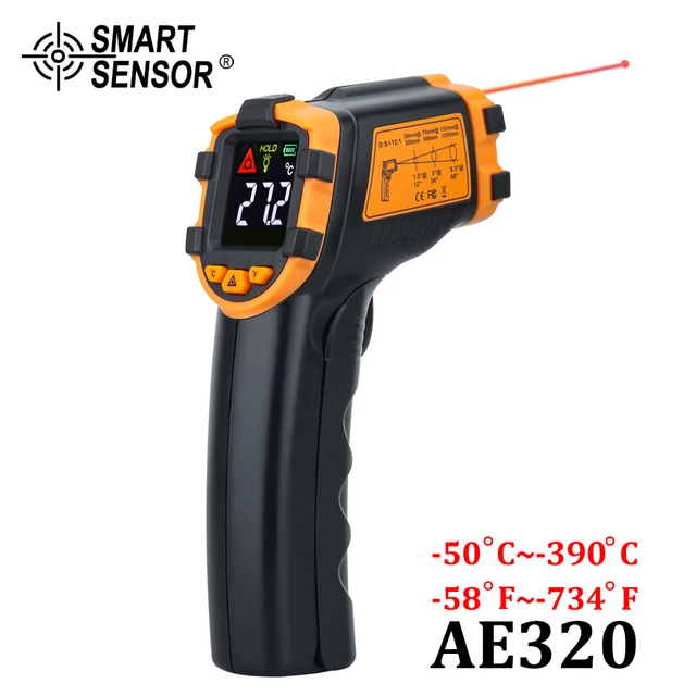 Termometro digitale a infrarossi misuratore di temperatura Laser pirometro  senza contatto Imager igrometro IR Termometro allarme luce LCD a colori -  AliExpress Attrezzi