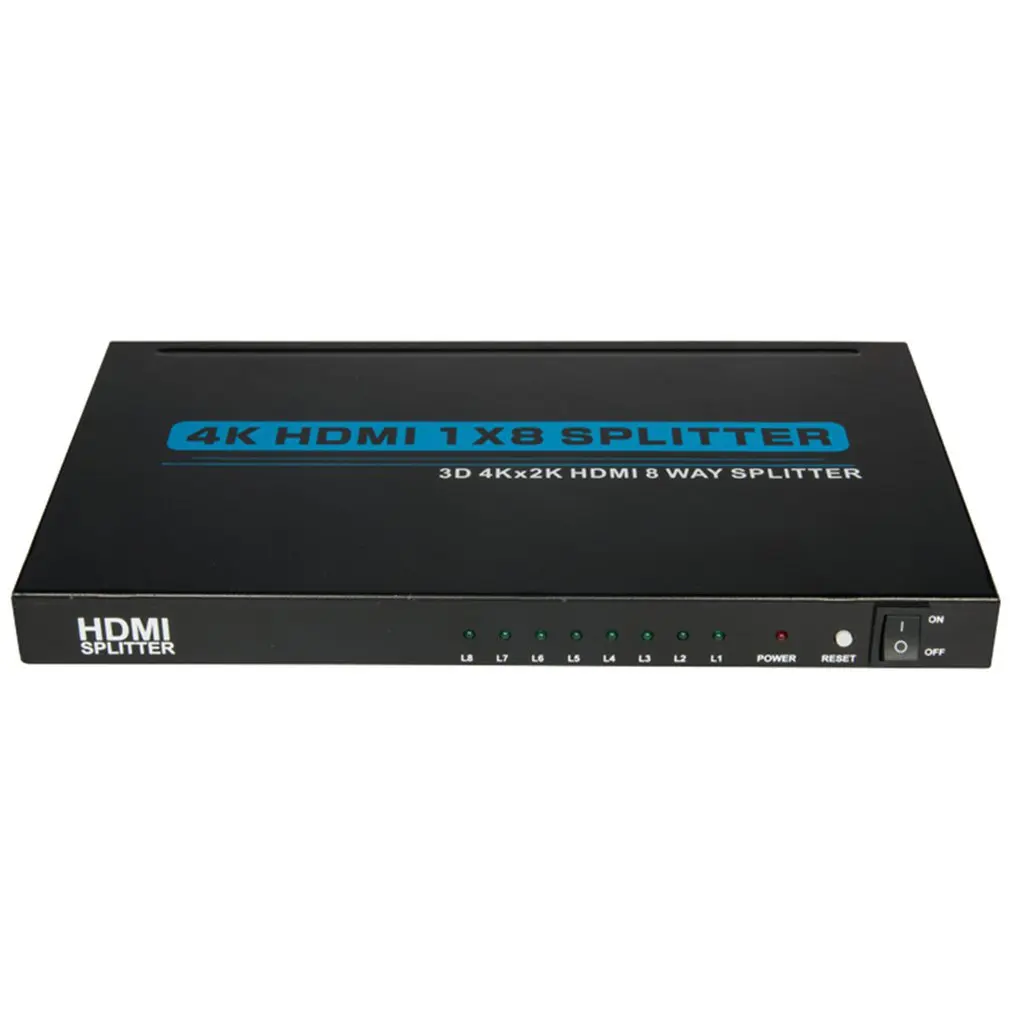 

Hdmi Splitter 4K 1X8 1 In 8 Out Power Signal Amplifier 1080P 3D 1X8 Audio Spliter Hdmi Converter 1X8 Hdmi Adapter