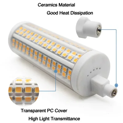 

10pcs 20w R7S LED Bulb Dimmable LED Spotlight LED Corn Light Tube Bulb 118mm 220V 230v 110V 120v Replace 200W Halogen Lamp