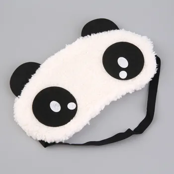 

Soft Eye Masks Blindfold Super Soft Plush Cartoon Cute Panda Eyelashes Mask Sleep Shade Eyepatch Sleeping Aid Eye Patch Gift
