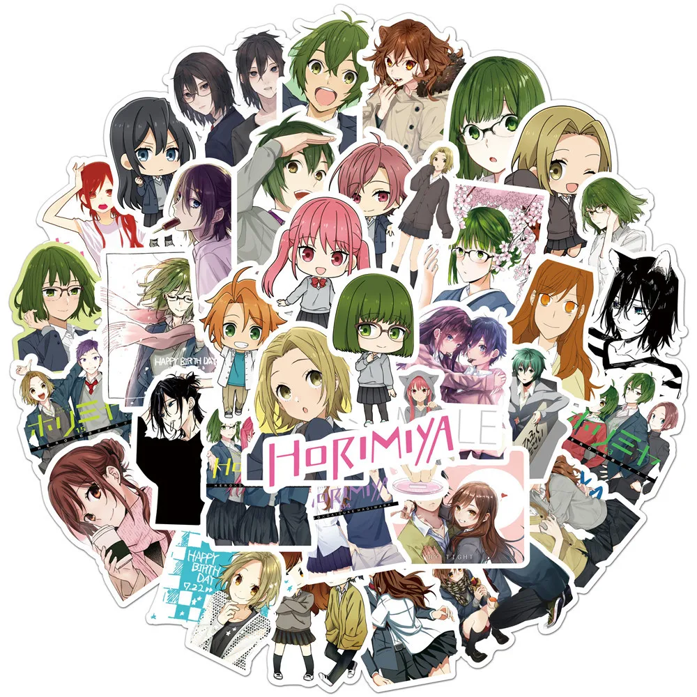 

10/50pcs Japanese Anime Horimiya Poster Painting Graffiti Stickers for Trolley Case Laptop Phone Car Waterproof Sticker Decals
