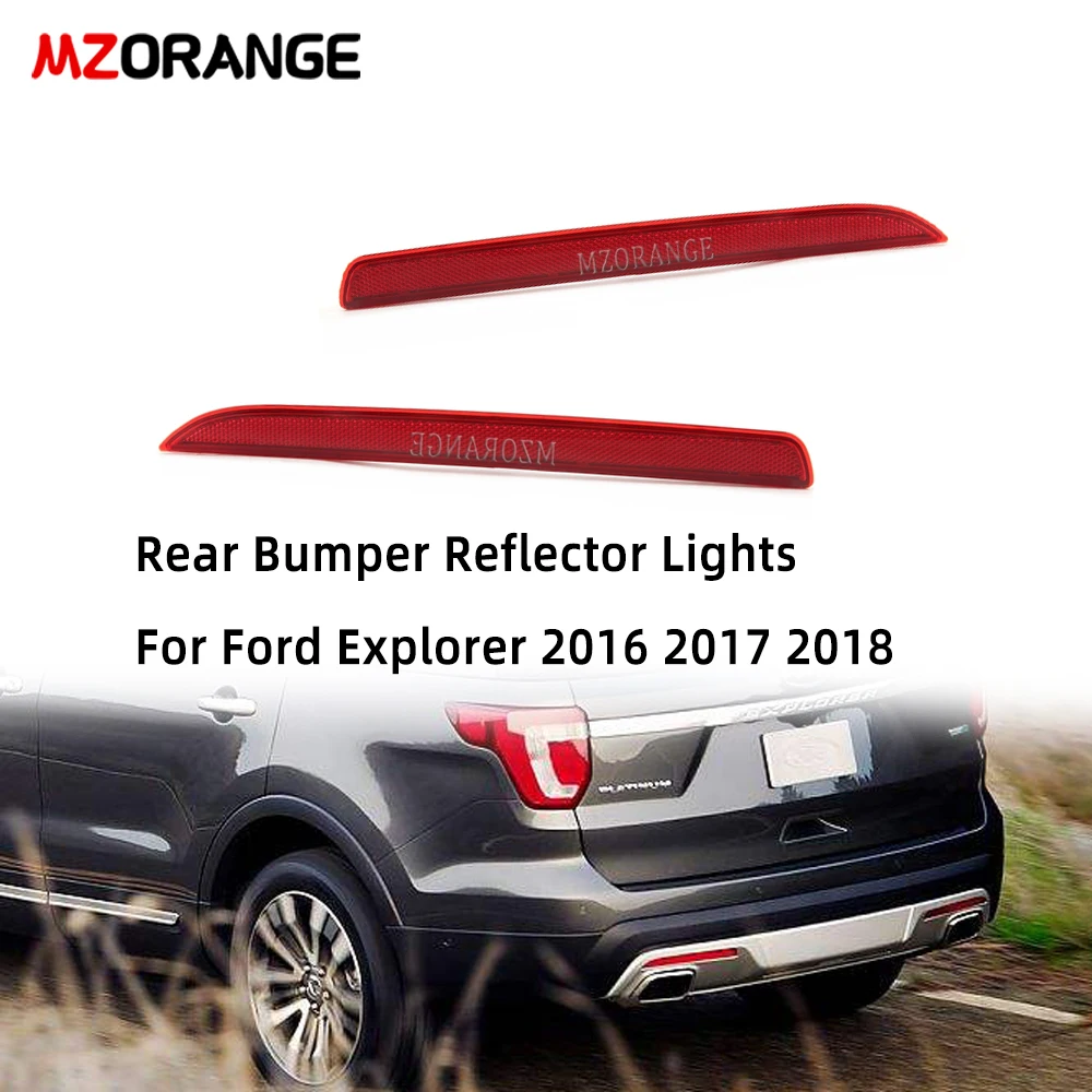 Mzorange Rear Bumper Reflector Lights For Ford Explorer 2016 2017 2018