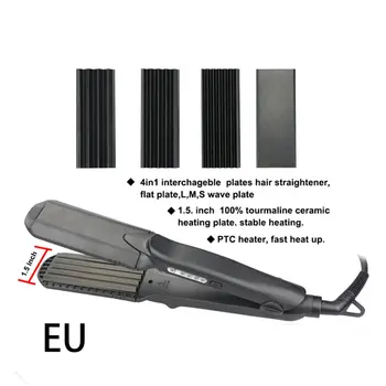 

Multifunctional Corn Hair Straightener Splint Four-In-One Plate Straightening Plate Multifunctional Ceramic Perm