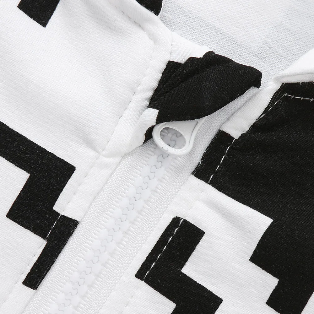 Детский костюм для маленьких мальчиков и девочек, с принтом Hoddie, на молнии, пальто с длинными рукавами+ штаны, теплые весенне-осенние милые комплекты одежды для малышей