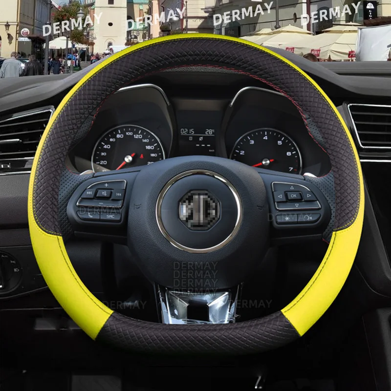 Для MG HS ZS EV MG3 3SW MG5 MG6 MG7 ZR EHS EZS GT 9 цветов Чехол рулевого колеса автомобиля из