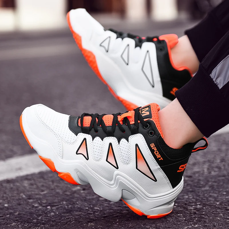 New Trend Men Shoes Basketball Comfortable Unisex Training Shoes Mid-Top Mens Sneakers Breathable Women Outdoor Sport Shoes
