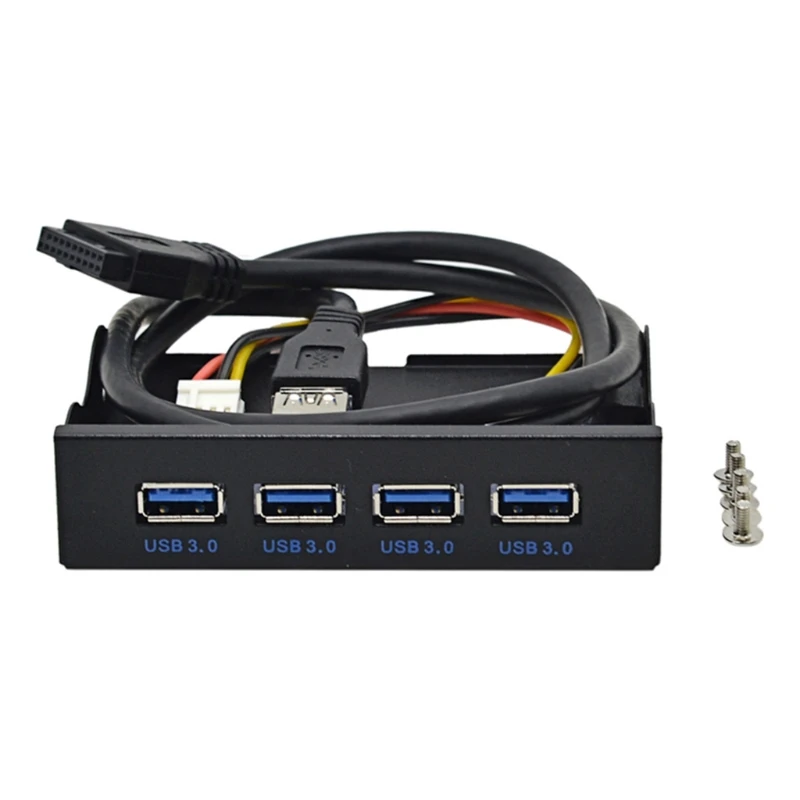 Usb3.0 Floppy Drive Front Panel 3.5 Inch 4-port Hub 19pin To Usb 3.0 FDD 5Gbps | Компьютеры и офис