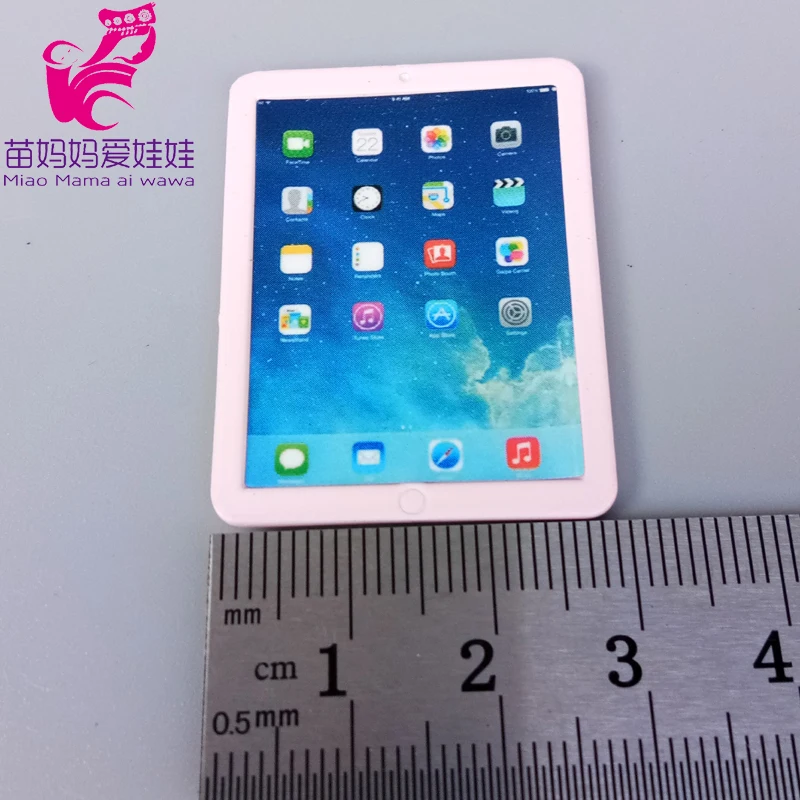 Mini Phone Mobile Laptop for 1/12 1/8 Bjd Doll Barbie 19