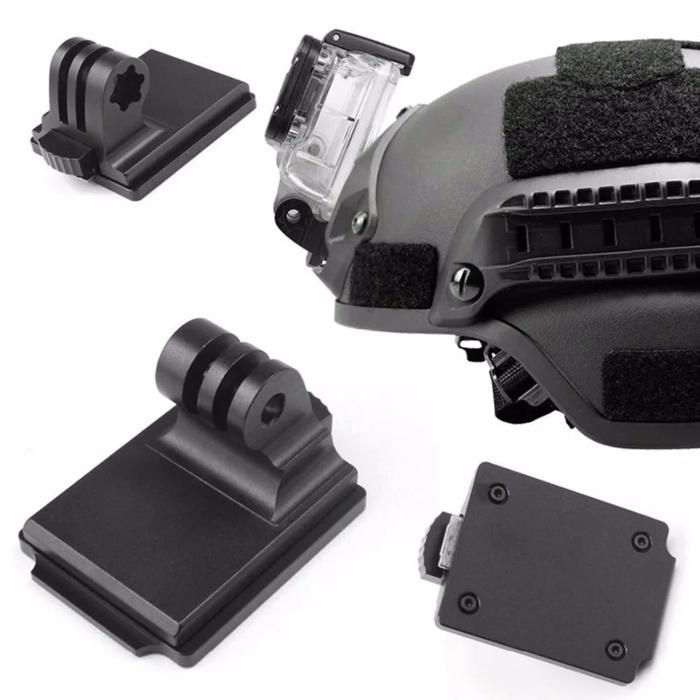 Профессиональный алюминиевый фиксированный шлем для GoPro 3 NVG крепление Алюминиевый шлем для экшн-камеры фиксированный Адаптер для крепления NVG