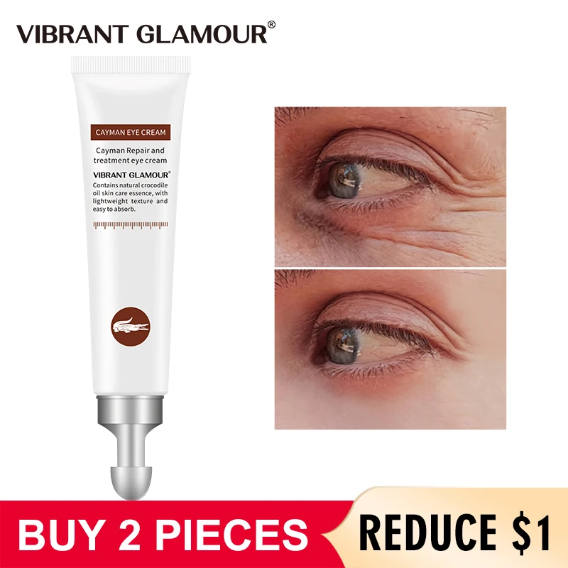 VIBRANT GLAMOUR Crocodile Anti-Aging krem pod oczy usuń ciemne koła opuchlizna rozjaśnić cienkie linie wybielanie nawilżający pielęgnacja oczu