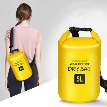 

15L Outdoor swimming Waterproof Bag Camping Rafting Storage Dry Bag with Adjustable Strap Hook