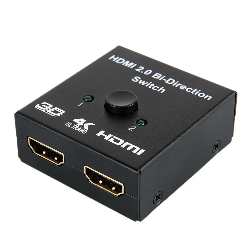 HDMI коммутатор 2 в 1 Разделенный экран HDMI HD видео 1 в 2 Выход интеллектуальная двунаправленная поддержка 4K2k3D
