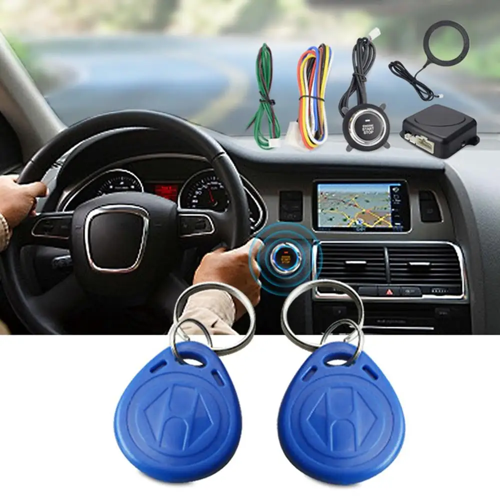 Автосигнализация, один старт, стоп, двигатель, Starline, кнопка, Rfid замок, зажигание, без ключа, стартер, система кражи