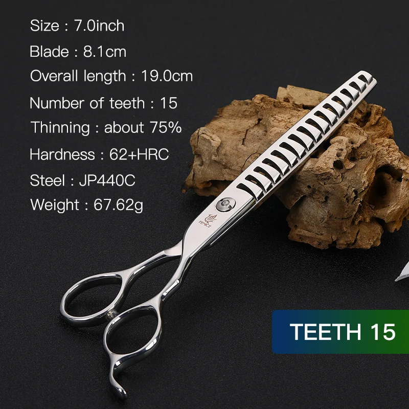 15 teeth