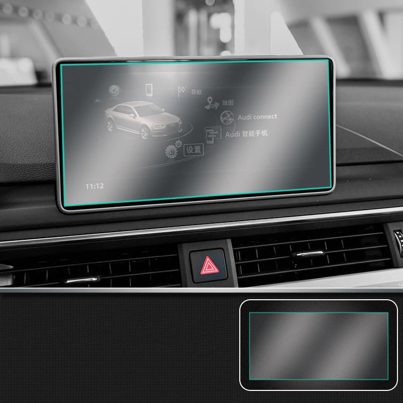 

Car MMI Navigation Touch LCD Screen Protector Tempered Glass Screen Protector Film Suit for Audi A4 A5 A3 Q5 Q3 Q2 Q7 A6 A7 A8