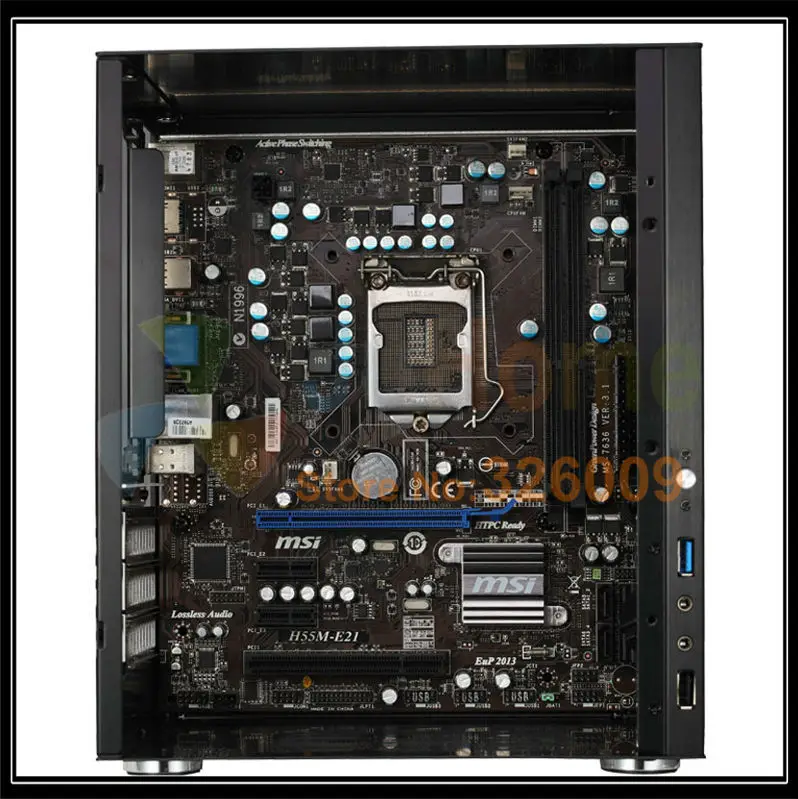 Jonsbo C2 Black C2BK, HTPC ITX мини Чехол для компьютера из алюминия, поддержка 3,5 ''HDD, USB3.0, домашний кинотеатр компьютер, другие C3 V4