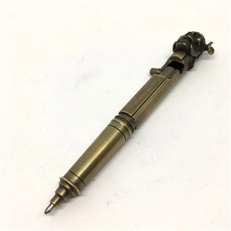 Feito à Mão Tática de Bronze Parafuso de Emergência Parafuso de Latão Disjuntor de Janela de Emergência Latão Multi-função Ferramenta Clássico Antiga Caneta Edc 20 Latão edc multi-função ferramenta, clássico feito à