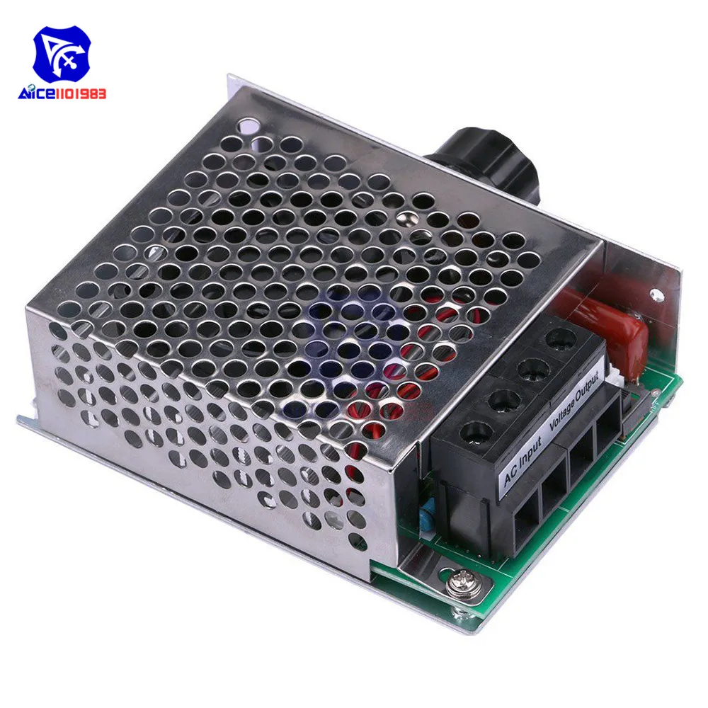 Diymore 10000 Вт AC 110-220 В SCR управление двигателем электронный регулятор регулируемый потенциометр регулировка скорости, алюминиевый корпус