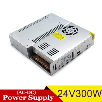 

DC Power Supply 24V 12.5A 300W Led Driver Transformer AC To DC24V SMPS For 3D Printer CNC Router cctv Lighting