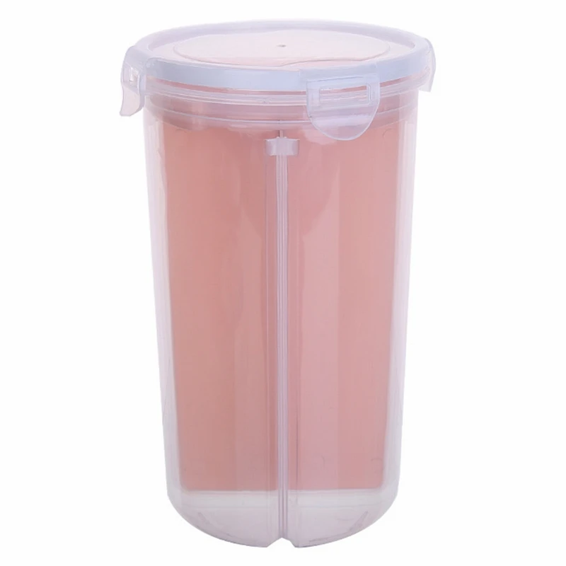 LASPERAL банки с крышкой для кухни контейнер резервуары для хранения еды ящик для хранения еды контейнер для хранения еды прозрачный пластиковый герметичный Штабелируемый зерна - Цвет: L pink