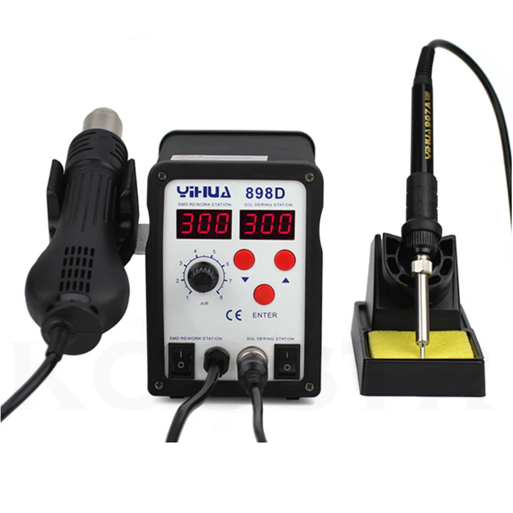 Detachable Metal Base Soldering Iron Gun Holder Stand Support Station S!YH