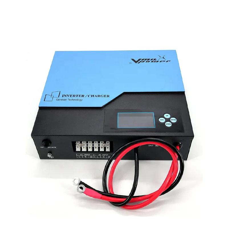 

Vmaxpower 1000W 12V 24VDC Inverter Solar System Pure Sine Wave Converter 10-30A current Power