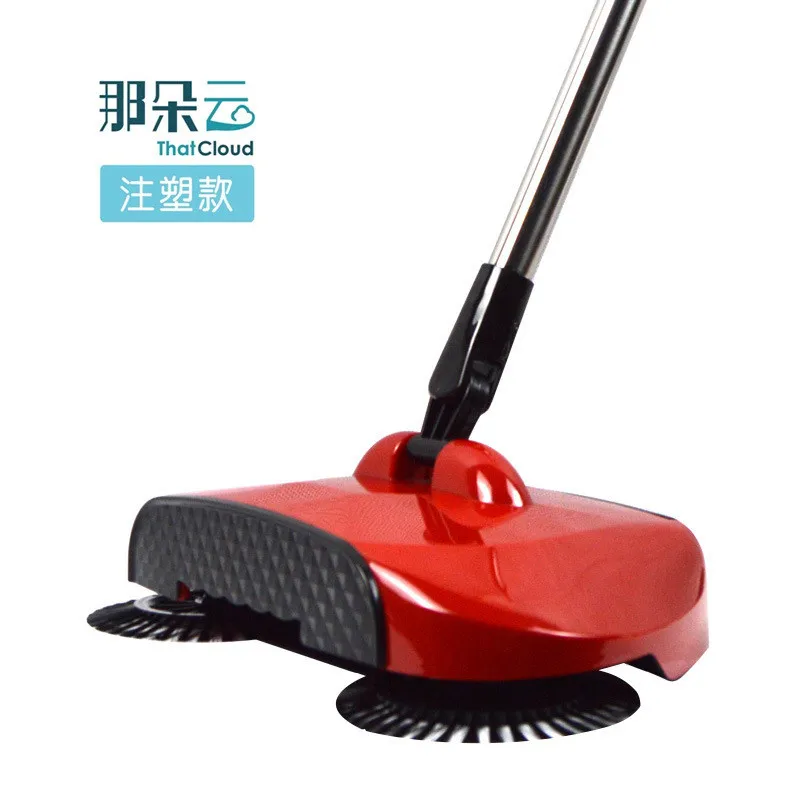 1PC Stainless Steel Sweeping Machine Push Magic Broom Handle Household Vacuum Cleaner Hand Sweeping Machine 38.5x10x21cm