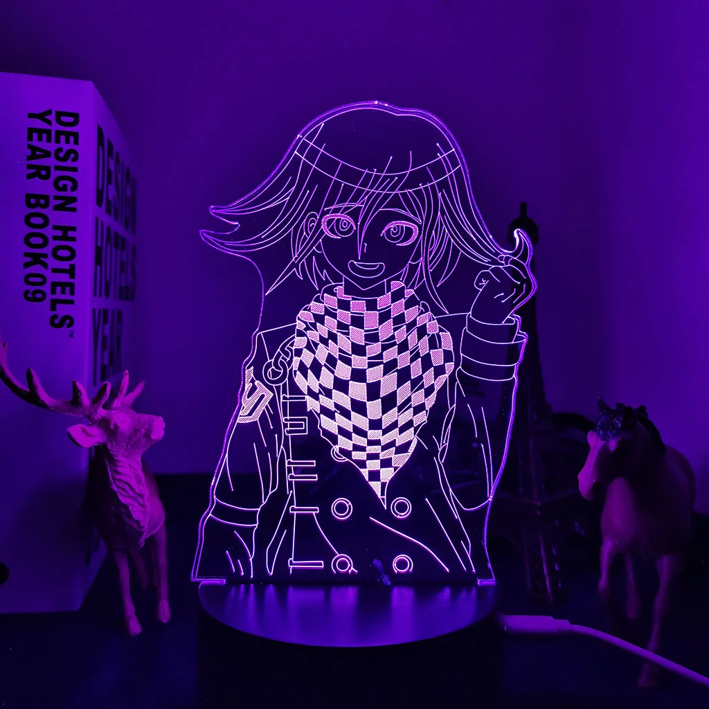 3D anime Kokichi Oma Lamp Danganronpa Led Night Light for Room Decoration Child Gift Danganronpa Acrylic Table Lamp Kokichi Oma candle night