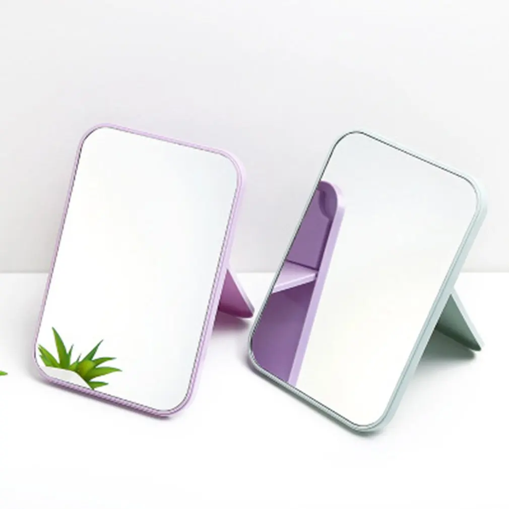 Folding Portable Large Square High Definition Single Side Cosmetic Mirror Portable and Easy to Use Simple and Beautiful