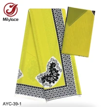 Мягкая приятная на ощупь ткань с принтом Modell, 4 ярда для одежды+ шелковая ткань с принтом для галстука на голову, шарфа, 2 ярда, 1 комплект AYC-39