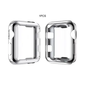 

TPU Soft Plastic Case Compatible for Apple Smart Watch 38/44 /42/ 40mm Ultra-thin Shockproof Safety Box For I watch Series 4