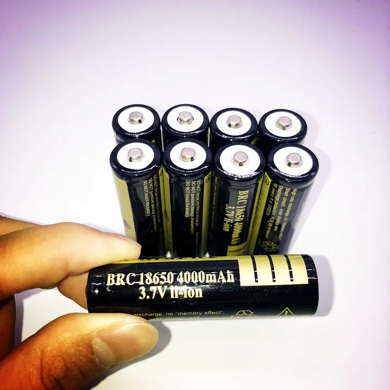 2/4 шт 3,7 V 4000mAh 18650 Батарея литий-ионные аккумуляторы Перезаряжаемые Батарея для фонарик Фонарь извилистый е сигалреты и USB зарядное устройство