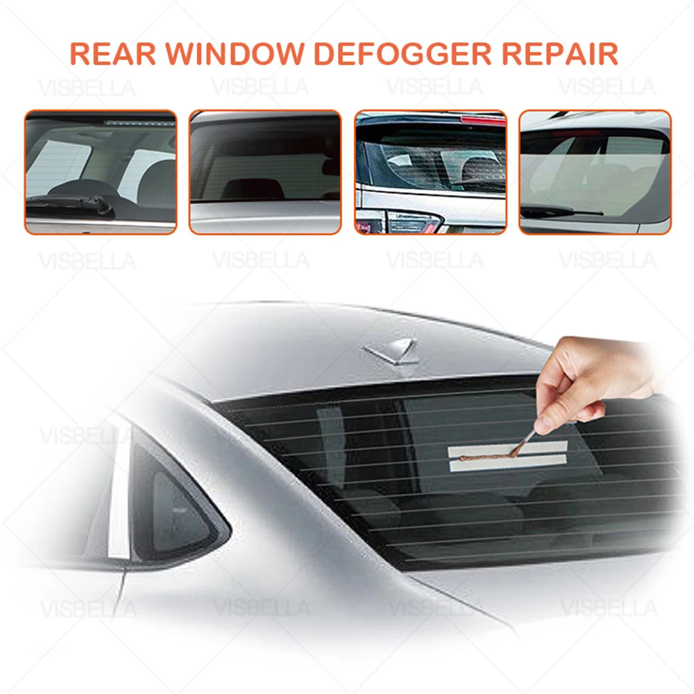 JIAWEIIY Kit De Reparación De Líneas De Rejilla De Calentador De Ventana Trasera Para Descongelador Rayado