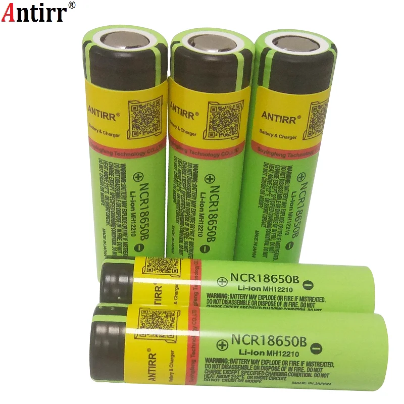 18650 3,7 v 3400 mah литиевая аккумуляторная батарея NCR18650B без заостренного(без PCB) для фонариков