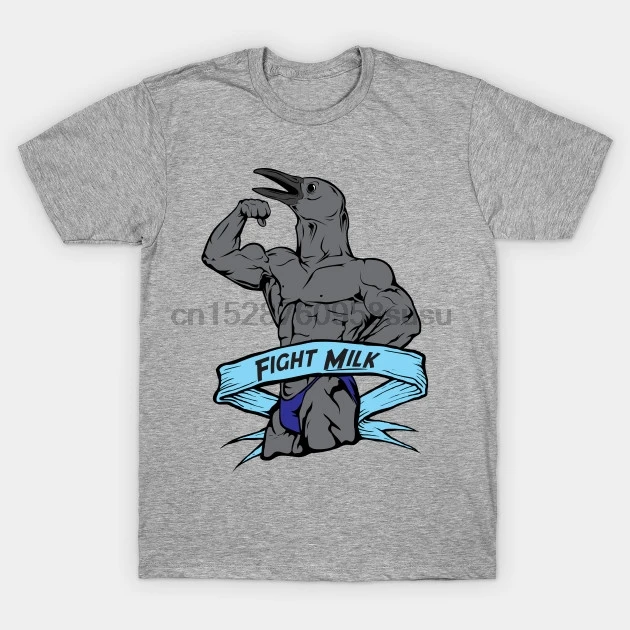 Men tshirt Fight Milk T Shirt Printed T-Shirt tees top | Мужская одежда