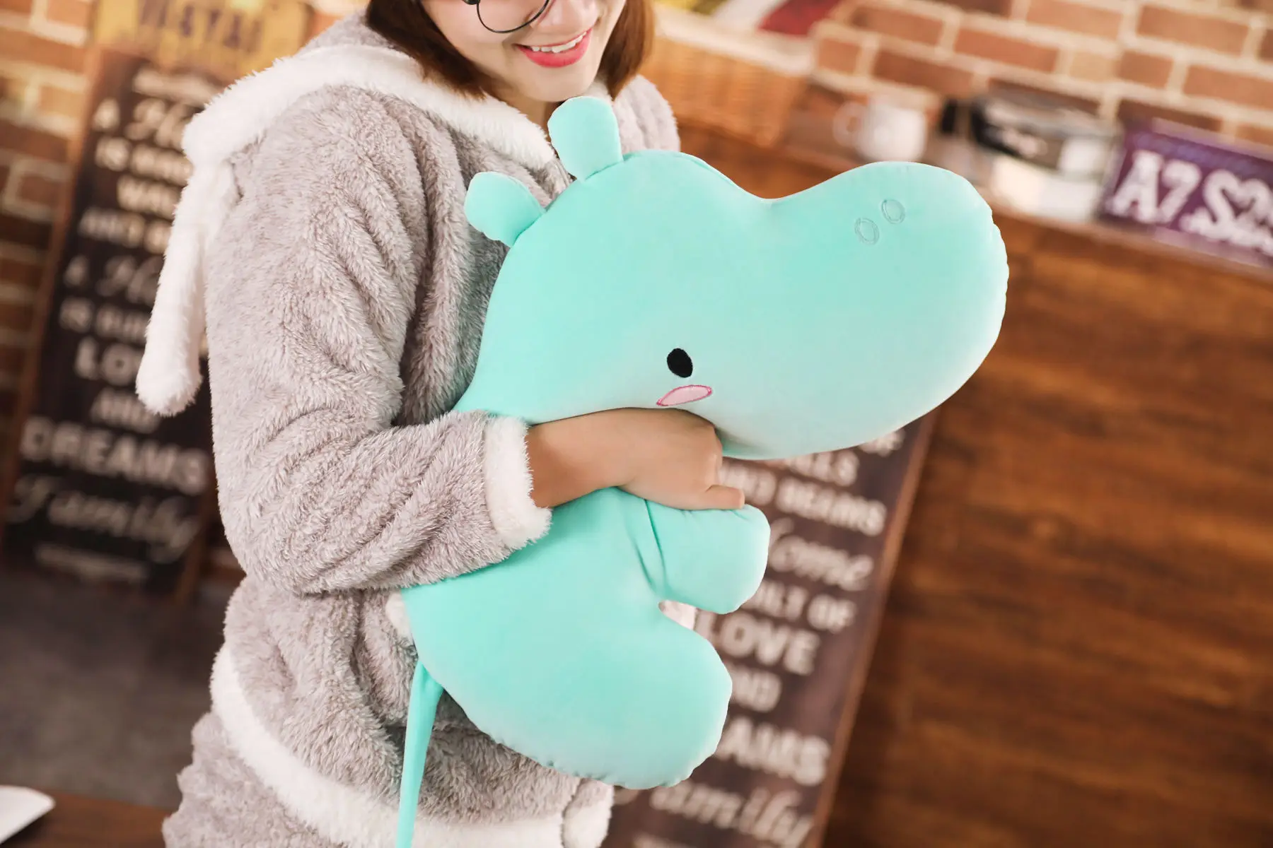 New Style Creative Toy Cute Software Animal Throw Pillow Dinosaur Piggy Plush Toys Send Girl'S Gift