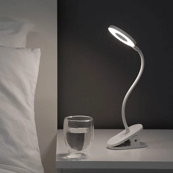  YEELIGHT 5W LED USB Charging Clip Table Light Third Gear Dimming Desk Lamp Smart Clamp On Lights 14