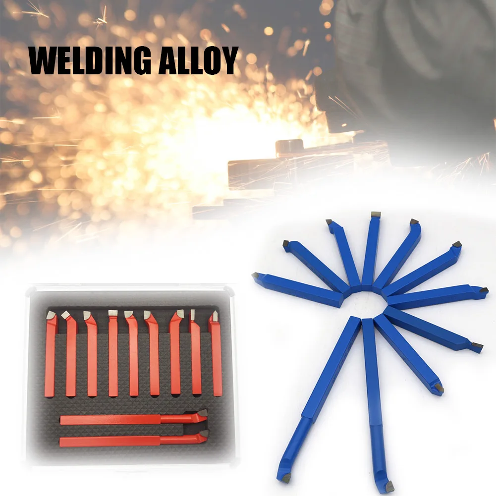 

11 Pcs Carbide Tip Tipped Cutter Tool Bit Cutting Set Tools for Metal CNC Lathe HVR88